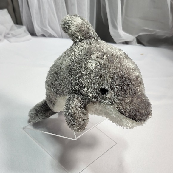 Aurora World Grey Dolphin 10" Plush Stuffed Sea Ocean Animal Toy - Picture 3 of 9
